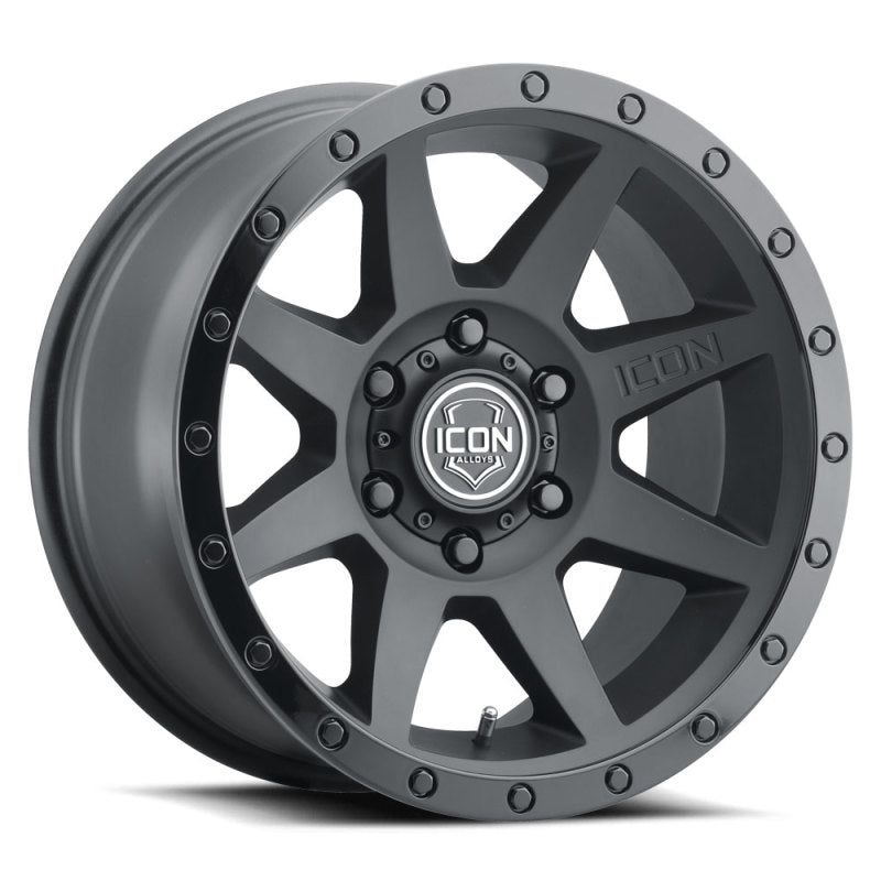 Load image into Gallery viewer, ICON Rebound 17x8.5 6x135 6mm Offset 5in BS 87.1mm Bore Double Black Wheel
