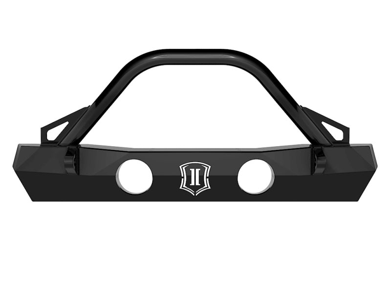 Load image into Gallery viewer, ICON 2018+ Jeep Wrangler JL / 2020+ Jeep Wrangler JT Pro Series Front Bumper w/Bar/Tabs
