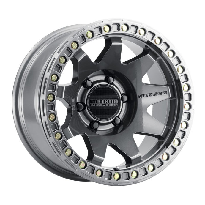 Method | MR108 17x9 -44mm Offset 6x5.5 106.25mm CB Gloss Titanium w/BH-H24125-38 Wheel