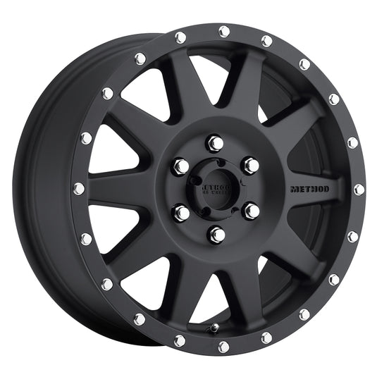 Method | MR301 The Standard 17x7.5 +50mm Offset 6x130 84.1mm CB Matte Black Wheel