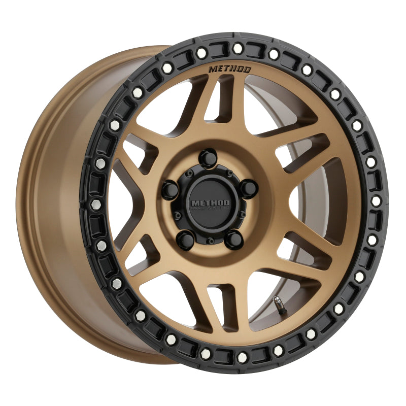 Load image into Gallery viewer, Method | MR312 17x8.5 0mm Offset 5x5 71.5mm CB Method | Bronze/Black Street Loc Wheel
