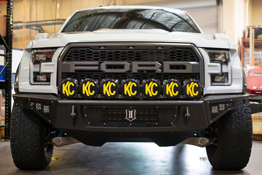 ICON 2017+ Ford Raptor Impact Light Bar Bracket Kit For KC Pro6