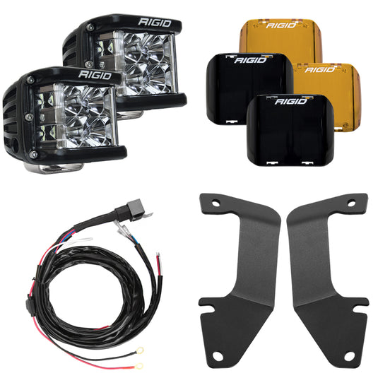 Rigid Industries | 2014-2021 Toyota Tundra A-Pillar Light Kit (Includes D-SS Flood)