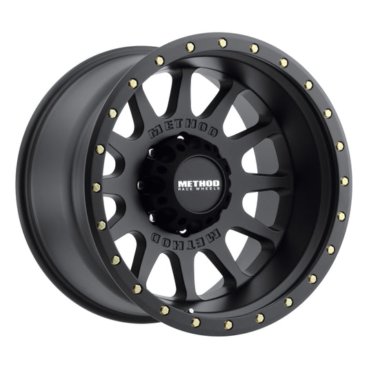 Method | MR605 NV 20x10 -24mm Offset 8x180 124.1mm CB Matte Black Wheel