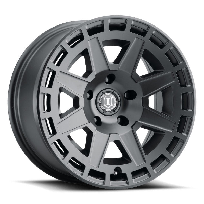 Load image into Gallery viewer, ICON Compass 17x8.5 6x5.5 0mm Offset 4.75in BS Satin Black Wheel
