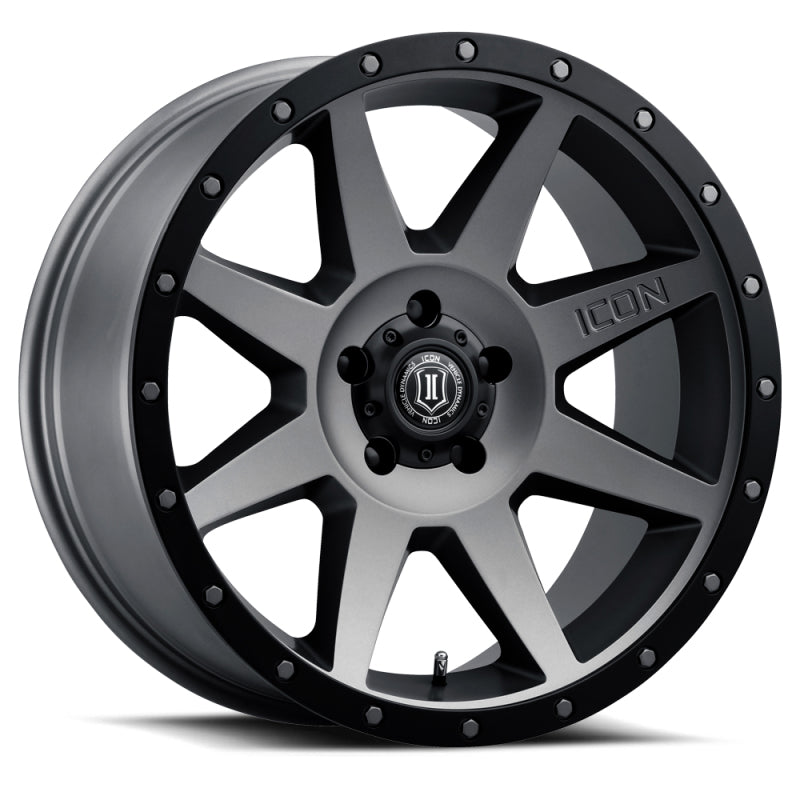 Load image into Gallery viewer, ICON Rebound 20x9 5x5 -12mm Offset 4.5in BS Titanium Wheel
