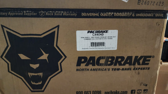 Pacbrake | 2004.5-2007 Dodge Ram 5.9L Cummins Direct Mount 4 inch PRXB High Performance Exhaust Brake Kit - *Open Box*