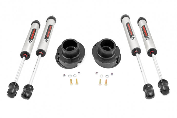 Rough Country | 2013+ Dodge Ram 3500 4WD 2.5 Inch Leveling Kit - V2 Shocks